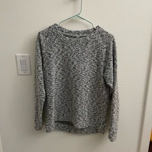 White and black loft sweater size small